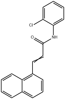 N-(2-chlorophenyl)-3-(1-naphthyl)acrylamide Struktur