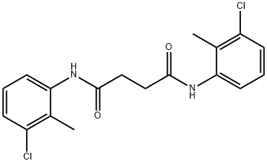 N,N'-bis(3-chloro-2-methylphenyl)succinamide Struktur