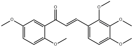 (2E)-1-(2,5-dimethoxyphenyl)-3-(2,3,4-trimethoxyphenyl)prop-2-en-1-one Structure
