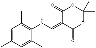 5-((mesitylamino)methylene)-2,2-dimethyl-1,3-dioxane-4,6-dione Struktur