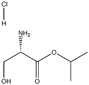 L-Serine, 1-methylethyl ester, hydrochloride Structure