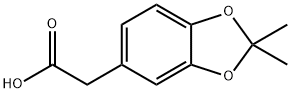 1,3-Benzodioxole-5-acetic acid, 2,2-dimethyl- Structure