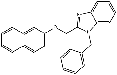 1-benzyl-2-((naphthalen-2-yloxy)methyl)-1H-benzo[d]imidazole Structure