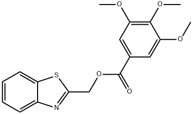 benzo[d]thiazol-2-ylmethyl 3,4,5-trimethoxybenzoate Structure