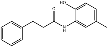 N-(2-hydroxy-5-methylphenyl)-3-phenylpropanamide 化学構造式