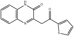 3-(2-oxo-2-(thiophen-2-yl)ethyl)quinoxalin-2(1H)-one Structure