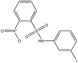 N-(3-Iodophenyl)-2-nitrobenzenesulfonamide, 97%, 424805-03-8, 结构式