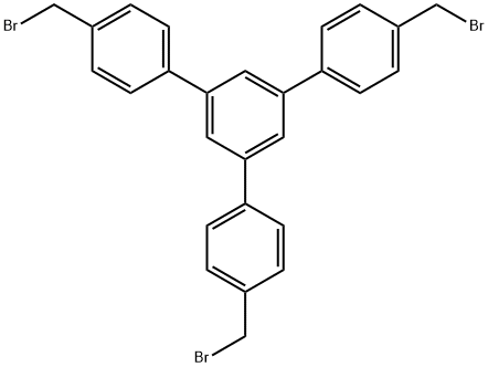 1,3,5-トリス[4-(ブロモメチル)フェニル]ベンゼン 化学構造式