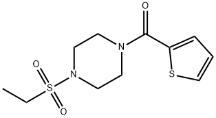 [4-(ethylsulfonyl)piperazin-1-yl](thiophen-2-yl)methanone Structure