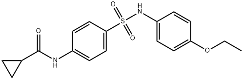 N-[4-[(4-ethoxyphenyl)sulfamoyl]phenyl]cyclopropanecarboxamide 结构式