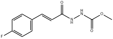 methyl 2-[3-(4-fluorophenyl)acryloyl]hydrazinecarboxylate|