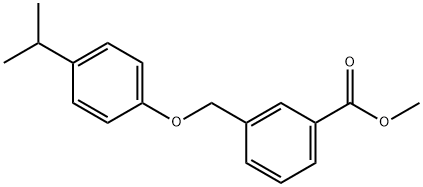 methyl 3-[(4-isopropylphenoxy)methyl]benzoate Structure