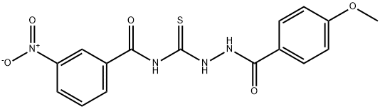 N-{[2-(4-methoxybenzoyl)hydrazino]carbonothioyl}-3-nitrobenzamide|