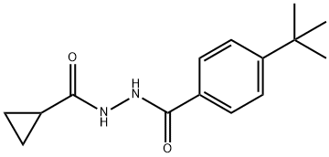 4-tert-butyl-N'-(cyclopropylcarbonyl)benzohydrazide,443639-86-9,结构式