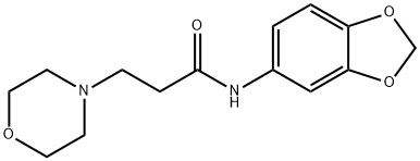 N-(1,3-benzodioxol-5-yl)-3-(morpholin-4-yl)propanamide Structure