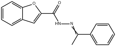 N'-(1-phenylethylidene)-1-benzofuran-2-carbohydrazide Struktur