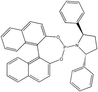 (2R,5R)-1-(11bS)-dinaphtho[2,1-d:1',2'-
f][1,3,2]dioxaphosphepin-4-yl-2,5-diphenyl-Pyrrolidine Structure