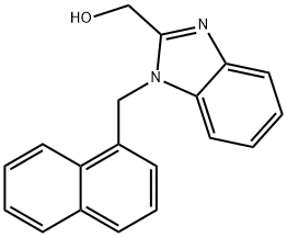 (1-(naphthalen-1-ylmethyl)-1H-benzo[d]imidazol-2-yl)methanol Struktur