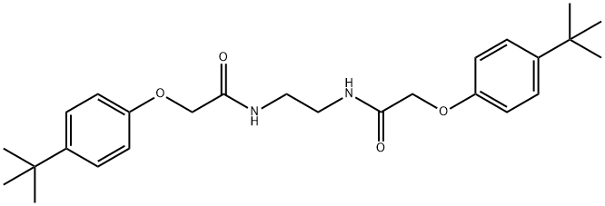 N,N'-1,2-ethanediylbis[2-(4-tert-butylphenoxy)acetamide] 结构式