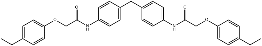 N,N'-[methylenebis(4,1-phenylene)]bis[2-(4-ethylphenoxy)acetamide] Structure