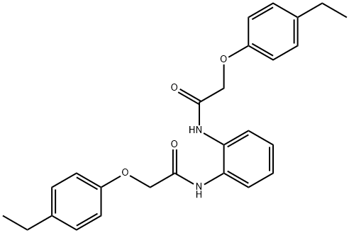 N,N'-1,2-phenylenebis[2-(4-ethylphenoxy)acetamide] Structure