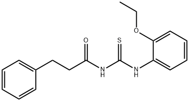 N-[(2-ethoxyphenyl)carbamothioyl]-3-phenylpropanamide,501652-62-6,结构式