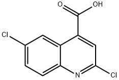 2,6-DICHLORO-4-QUINOLINECARBOXYLIC ACID Structure