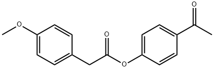 4-acetylphenyl (4-methoxyphenyl)acetate Struktur