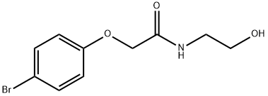 2-(4-bromophenoxy)-N-(2-hydroxyethyl)acetamide 结构式