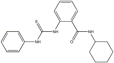 2-[(anilinocarbonothioyl)amino]-N-cyclohexylbenzamide 化学構造式