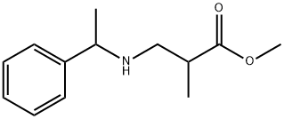 methyl 2-methyl-3-[(1-phenylethyl)amino]propanoate Structure