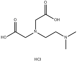 2-[carboxymethyl-[2-(dimethylamino)ethyl]amino]acetic acid,hydrochloride Struktur
