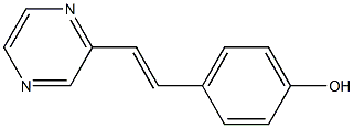 4-(2-Pyrazinylethenyl)phenol 结构式