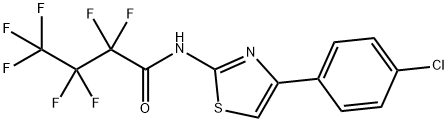 N-[4-(4-chlorophenyl)-1,3-thiazol-2-yl]-2,2,3,3,4,4,4-heptafluorobutanamide|