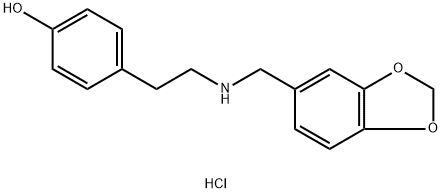 56114-14-8 4-[2-(1,3-benzodioxol-5-ylmethylamino)ethyl]phenol:hydrochloride