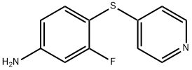 3-Fluoro-4-(pyridin-4-ylsulfanyl)-phenylamine 化学構造式