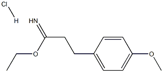 ethyl 2-(4-methoxyphenyl)ethanecarboximidate hydrochloride 结构式