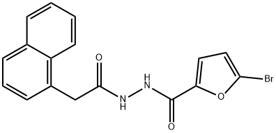 5-bromo-N'-(1-naphthylacetyl)-2-furohydrazide Structure