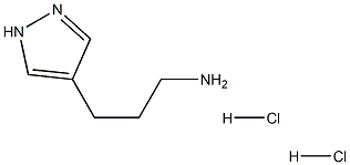 3-(1H-pyrazol-4-yl)propan-1-amine:dihydrochloride Struktur