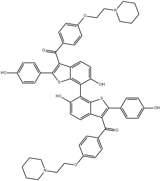 雷洛昔芬二聚体, 618902-12-8, 结构式