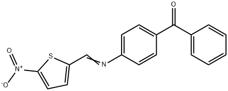 (4-{[(5-nitro-2-thienyl)methylene]amino}phenyl)(phenyl)methanone,62127-99-5,结构式