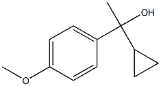 1-cyclopropyl-1-(4-methoxyphenyl)ethanol 化学構造式