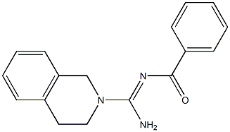 N-[amino(3,4-dihydro-1H-isoquinolin-2-yl)methylidene]benzamide Structure