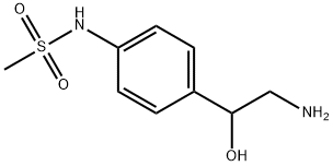 N-(4-(2-氨基-1-羟基乙基)苯基)甲磺酰胺 结构式