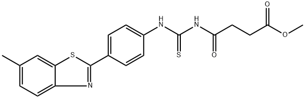 642943-84-8 methyl 4-[({[4-(6-methyl-1,3-benzothiazol-2-yl)phenyl]amino}carbonothioyl)amino]-4-oxobutanoate