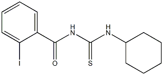 N-[(cyclohexylamino)carbonothioyl]-2-iodobenzamide 结构式