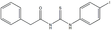 N-{[(4-iodophenyl)amino]carbonothioyl}-2-phenylacetamide 化学構造式