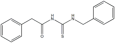 N-[(benzylamino)carbonothioyl]-2-phenylacetamide Structure