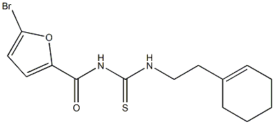 642973-98-6 5-bromo-N-({[2-(1-cyclohexen-1-yl)ethyl]amino}carbonothioyl)-2-furamide