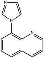 8-(1H-イミダゾール-1-イル)キノリン 化学構造式